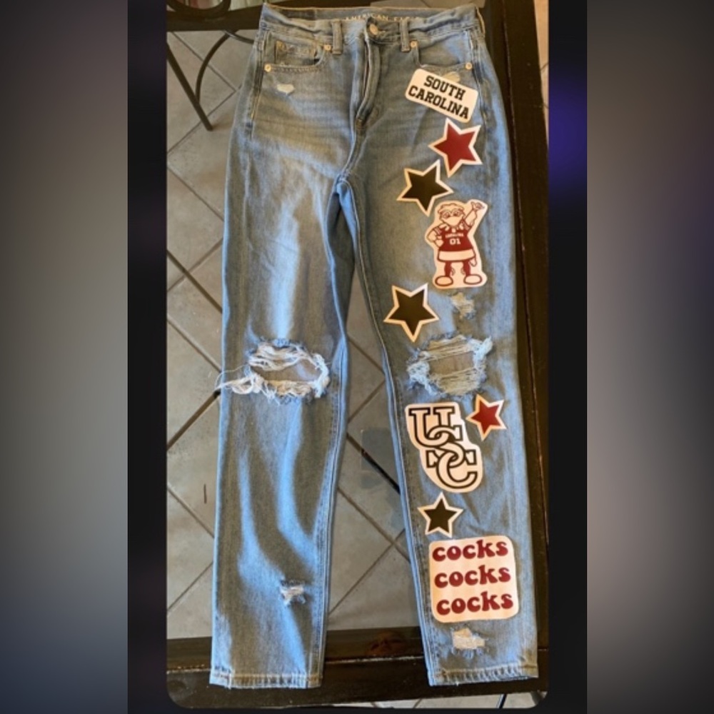 University of South Carolina game day jeans